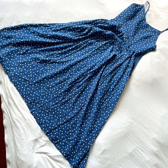 Dress with Straps (Oak + Fort) Blue Print, Medium - Picture 1 of 5